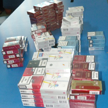 Ţigări de contrabandă, confiscate de jandarmi